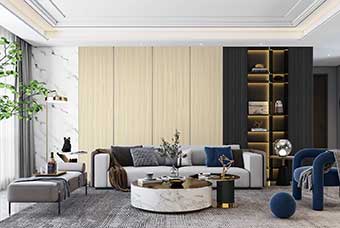 东莞轻奢风格-客厅
