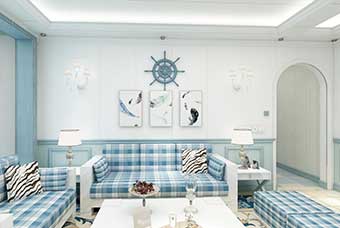 东莞地中海风格-客厅